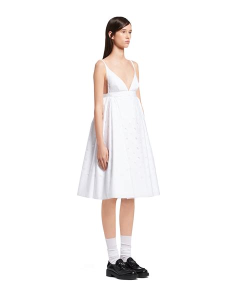 prada white halter dress